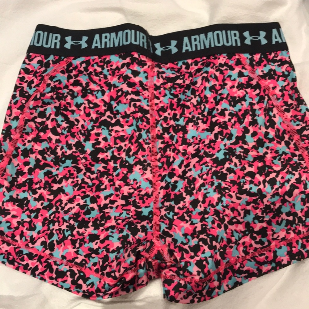 NWOT Pink and Blue Cheetah Under Armour Spandex